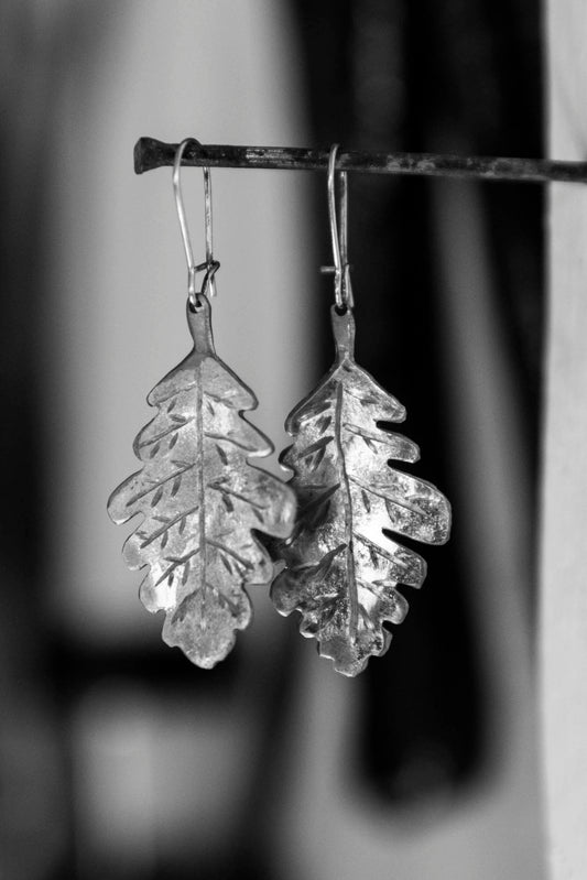 Earrings Oak Leaf