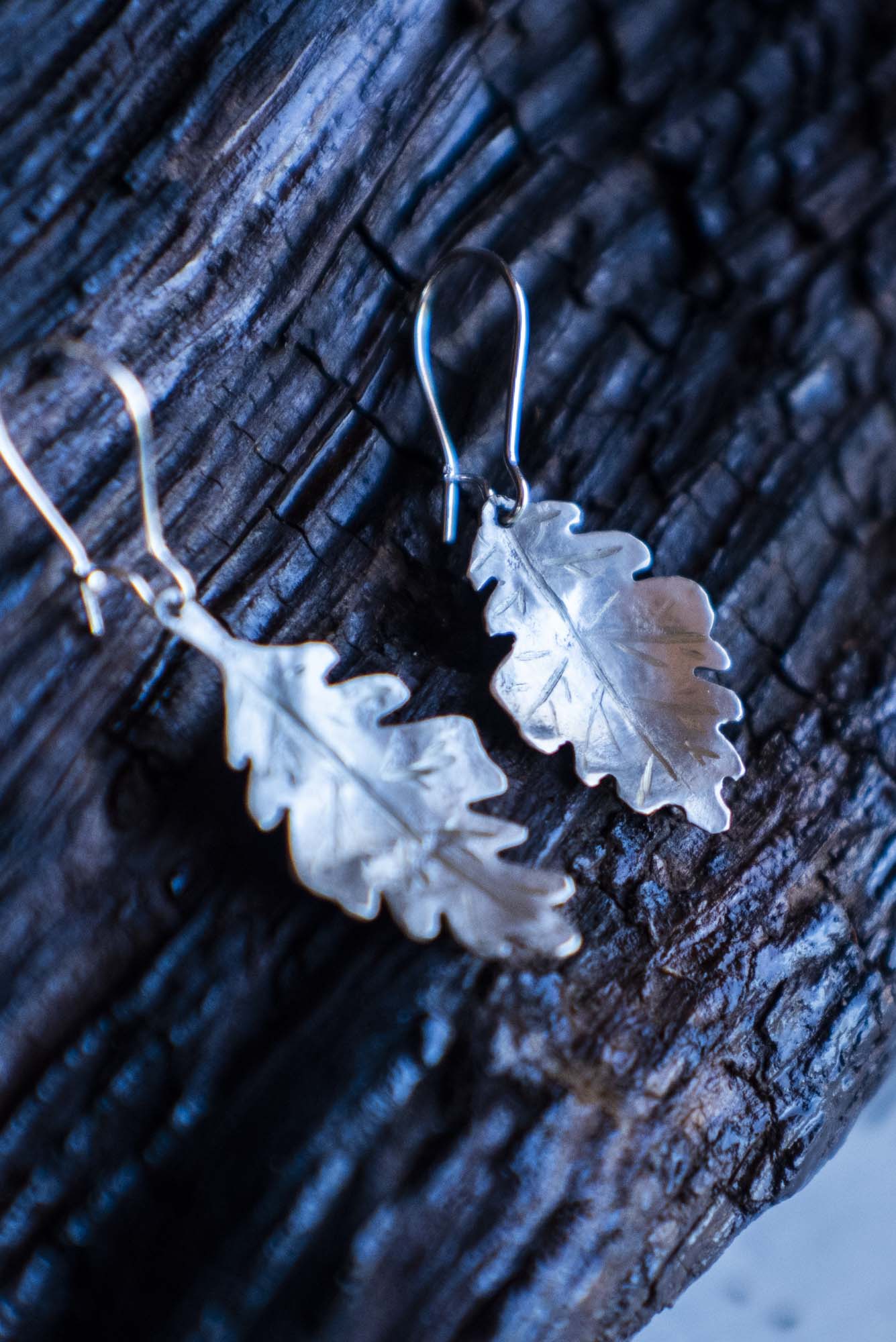 Earrings Oak Leaf