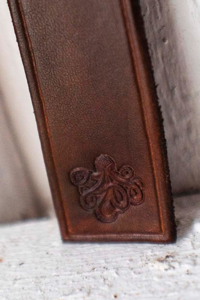Bookmark " octopus" dark brown