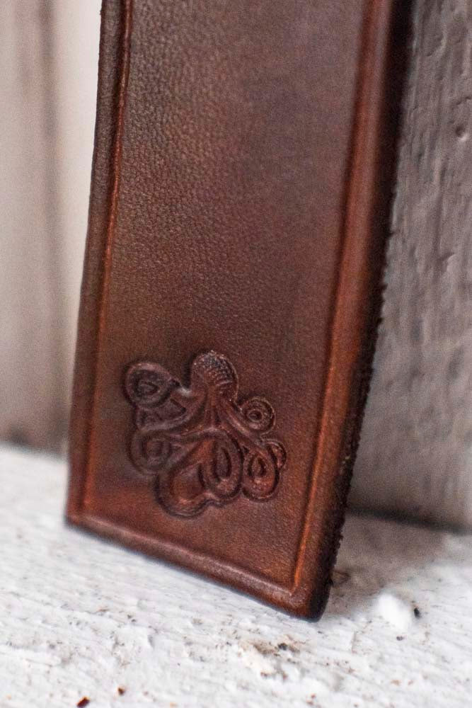 Bookmark " octopus" dark brown